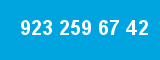 923 259 67 42 923 259 67 42
